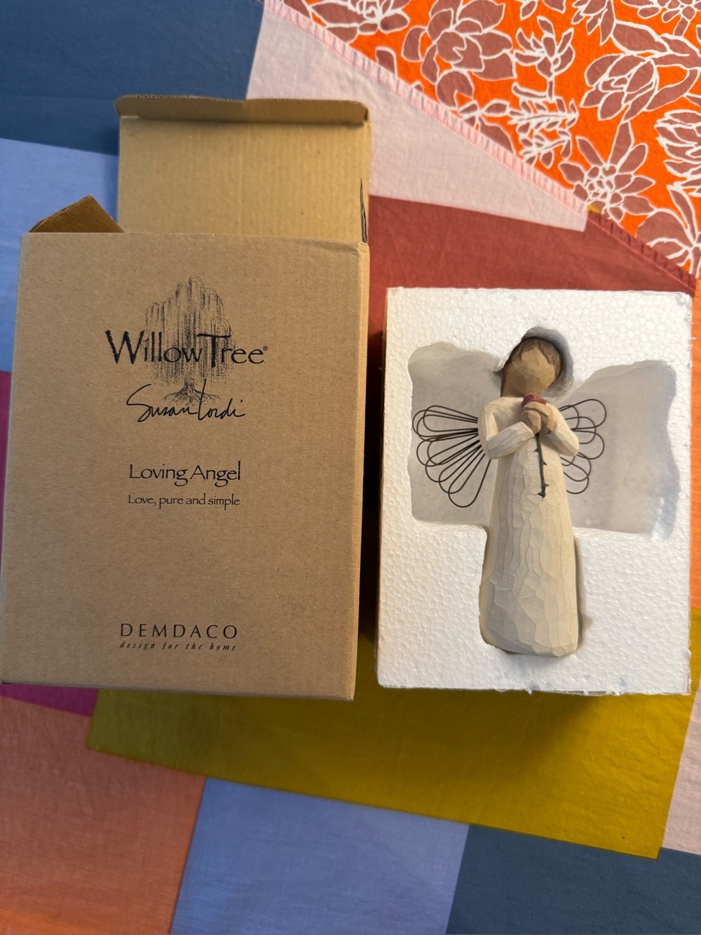 Willow Tree Loving Angel Sculpted Figure figurine 2002 SUSAN LORDI